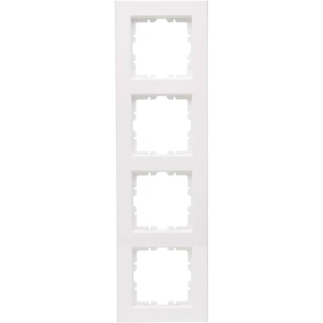 KOPP Abdeckrahmen 4f.HK07r-wei 402829001 Install.Baumaterial Schaltermat/Geb.Steu Schalter