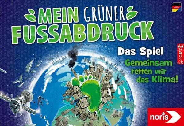 Noris 606012030 - Mein grüner Fußabdruck - Das Spiel, Gemeinsam reten wir das Klima! Familienspiel
