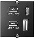 BACHMANN Custom Modul USB Charger Modul Typ A & Typ C 22W Quickcharge (917.227)