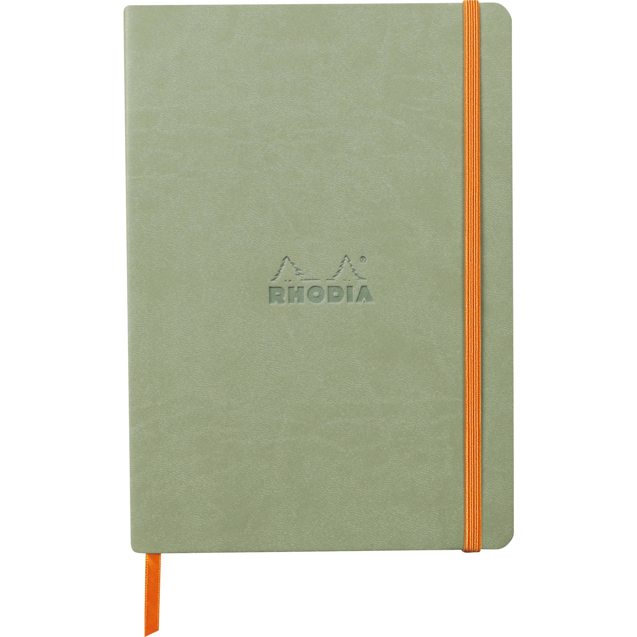 Rhodia Notizbuch A5 Softcover, 80 Bl elfenbein 90g, liniert, Seladon 117375C