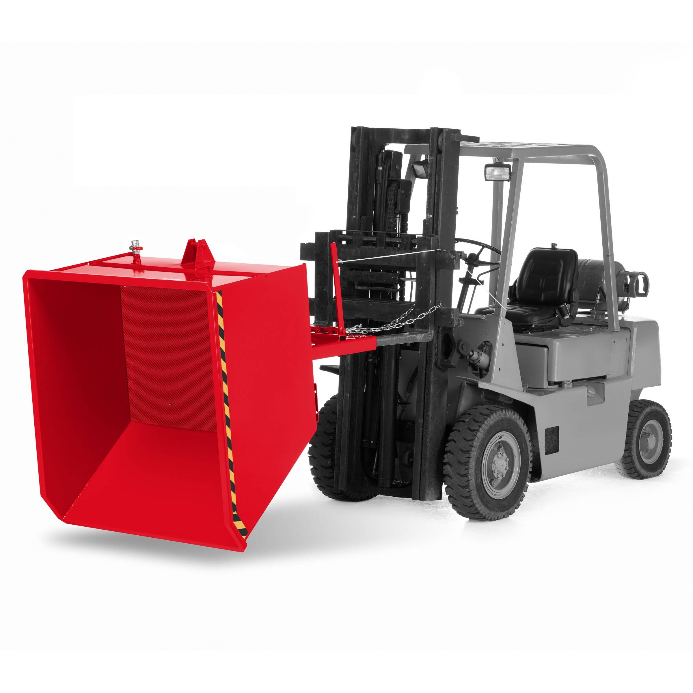 RR Industrietechnik Spänekipper Typ RUK-S 780x1400x680mm 500dm³ RAL 3000 Feuerrot