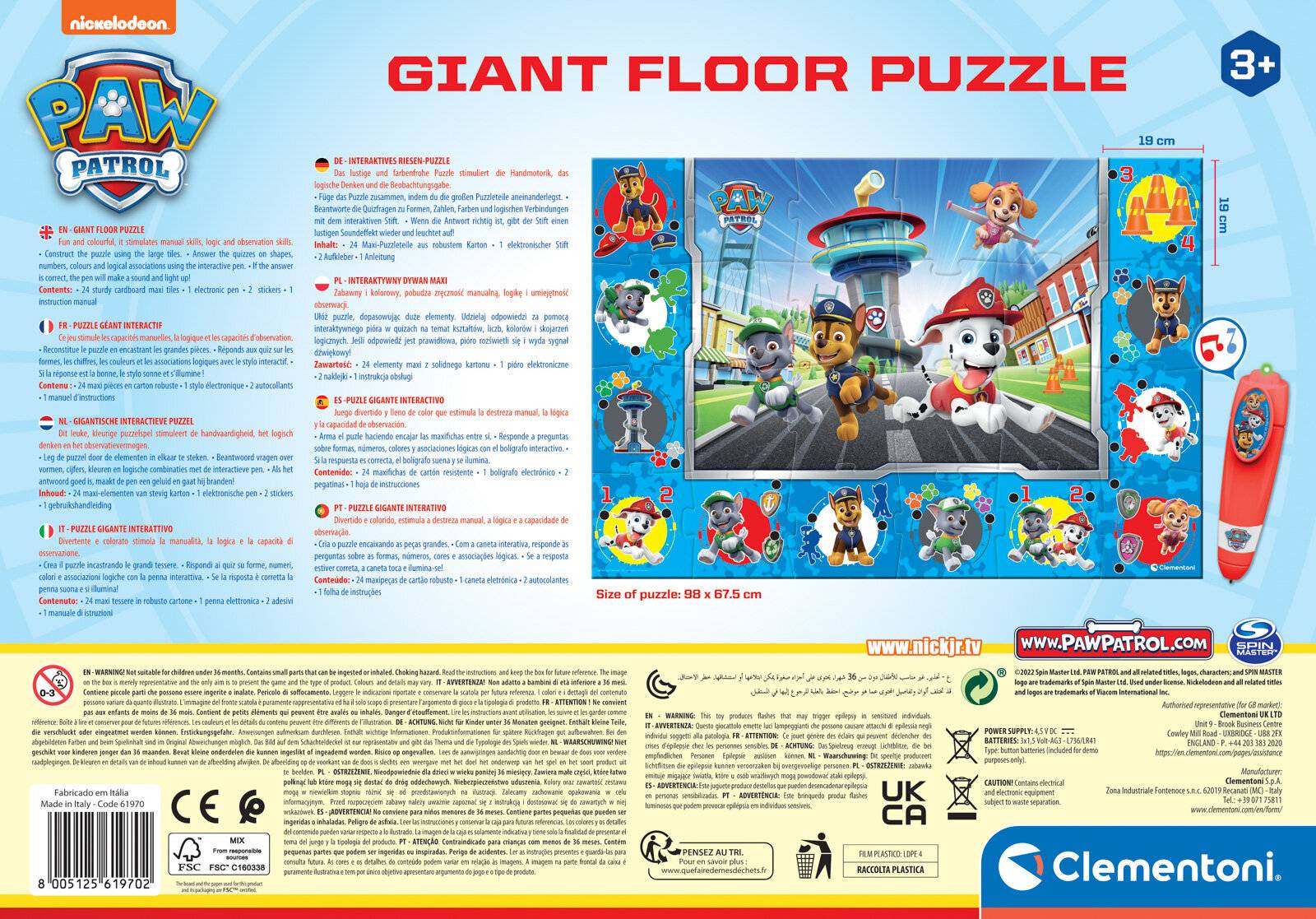 Quiz-Puzzle Paw Patrol boy