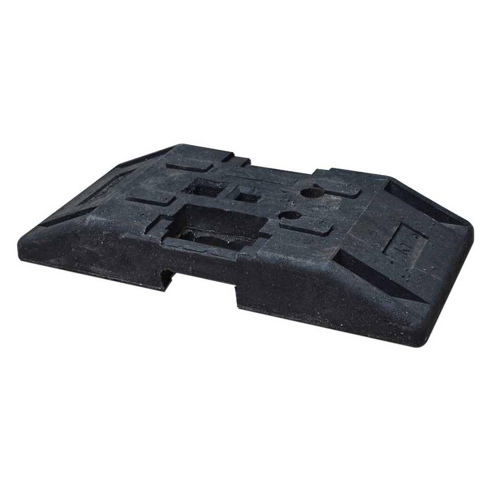 K1 Bakenfußplatte - Abmessungen 400 x 782 x 100 mm - Rundrohrlöcher 42 mm - Gewicht 28 kg