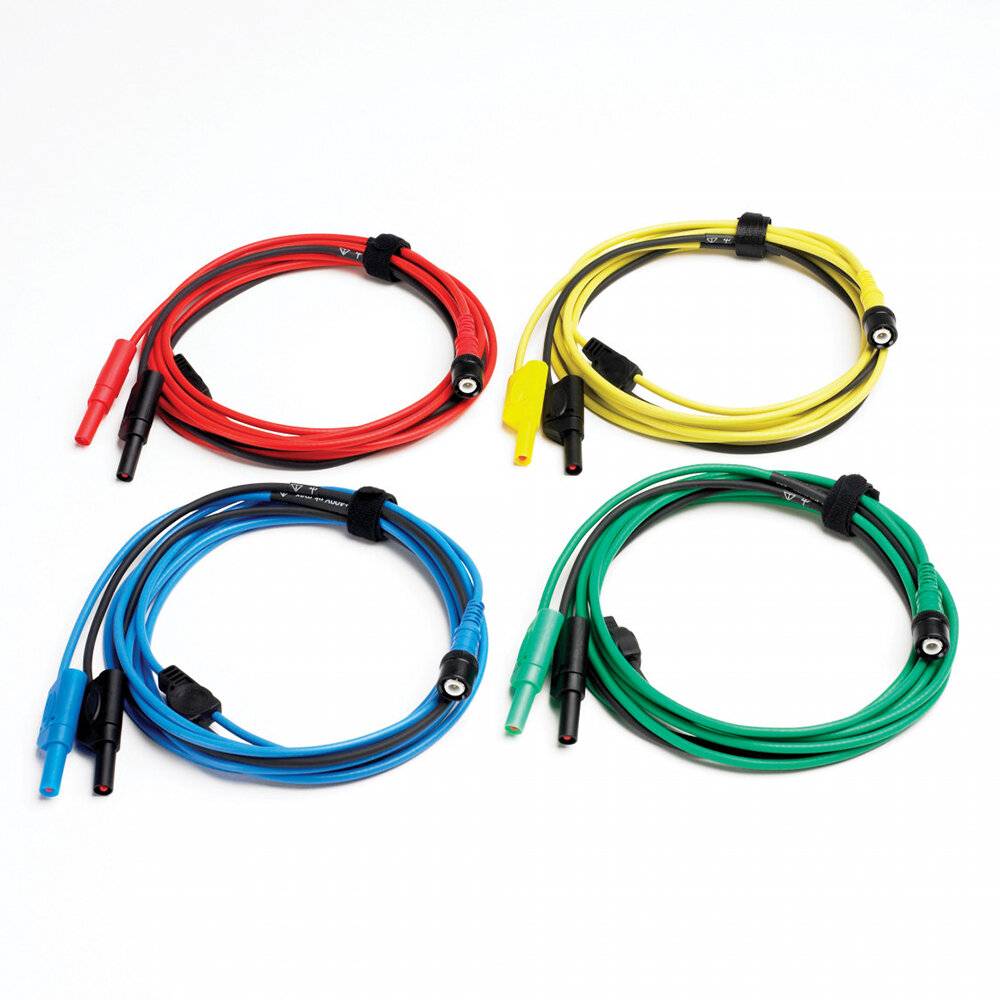 Set von 4 BNC zu 4mm Messleitungen 5m - Automotive Oszilloskope