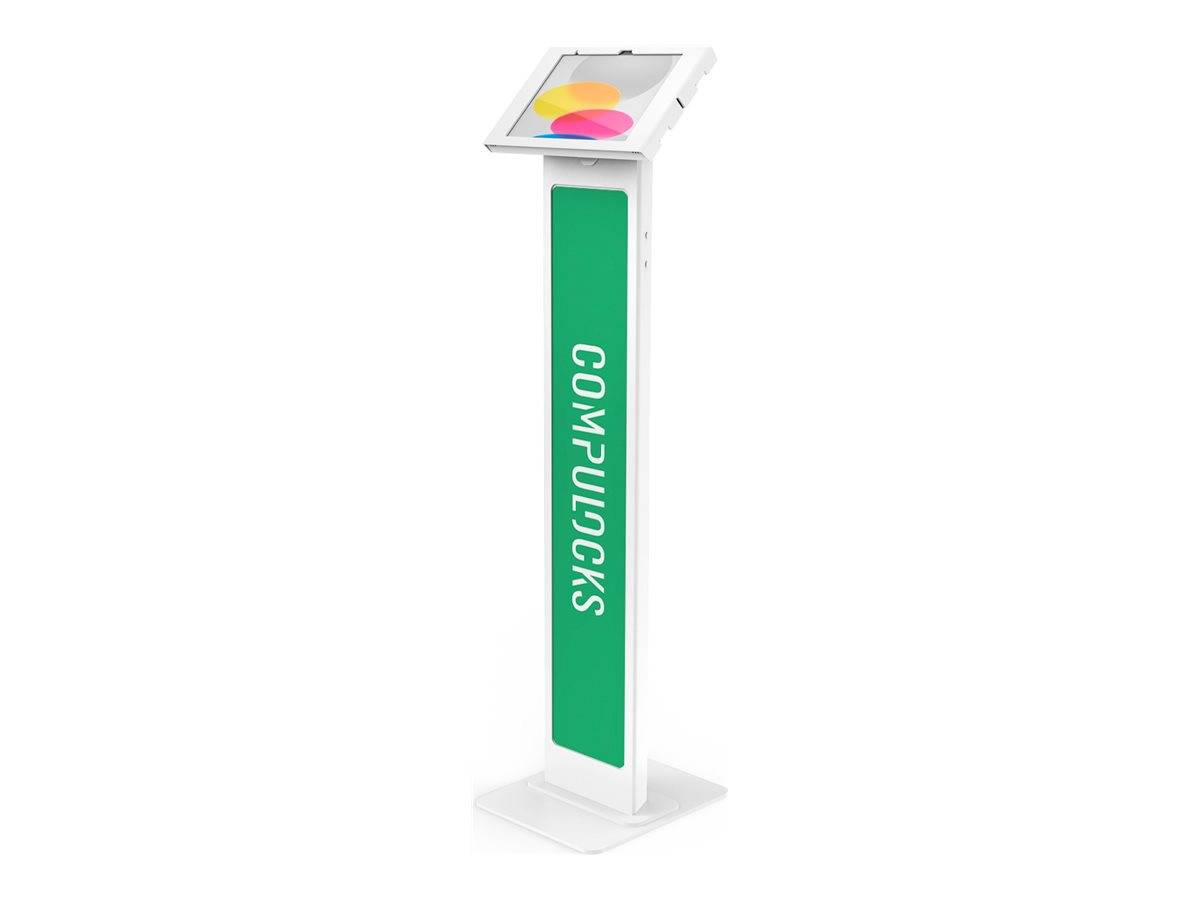 Compulocks iPad 10.9"" 10th Gen Swell Enclosure Brandable Floor Stand - Aufstellung - für Tablett - Branding-fähig - weiß