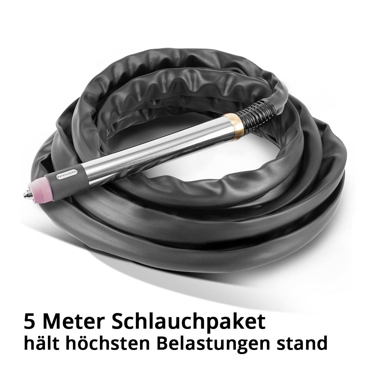 STAHLWERK Plasmabrenner P60 CNC mit Edelstahlgehäuse inklusive 5 m Schlauchpaket