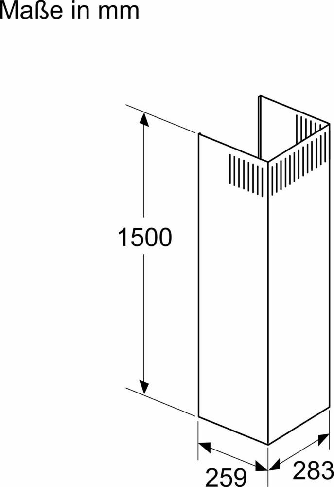 Bosch MDA Kaminverlängerung DWZ0BX6L1