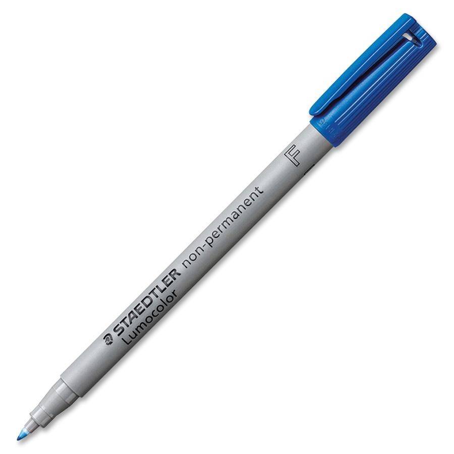 STAEDTLER Lumocolor Folienstifte blau 0,6 mm non-permanent, 10 St.