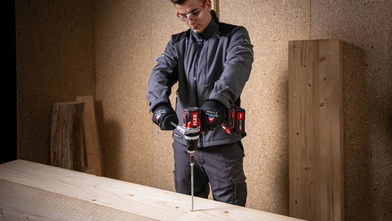 FLEX Akku-Schlagbohrschrauber 18V PD 2G 18.0-EC 5Ah 516171 + Schnellladegerät