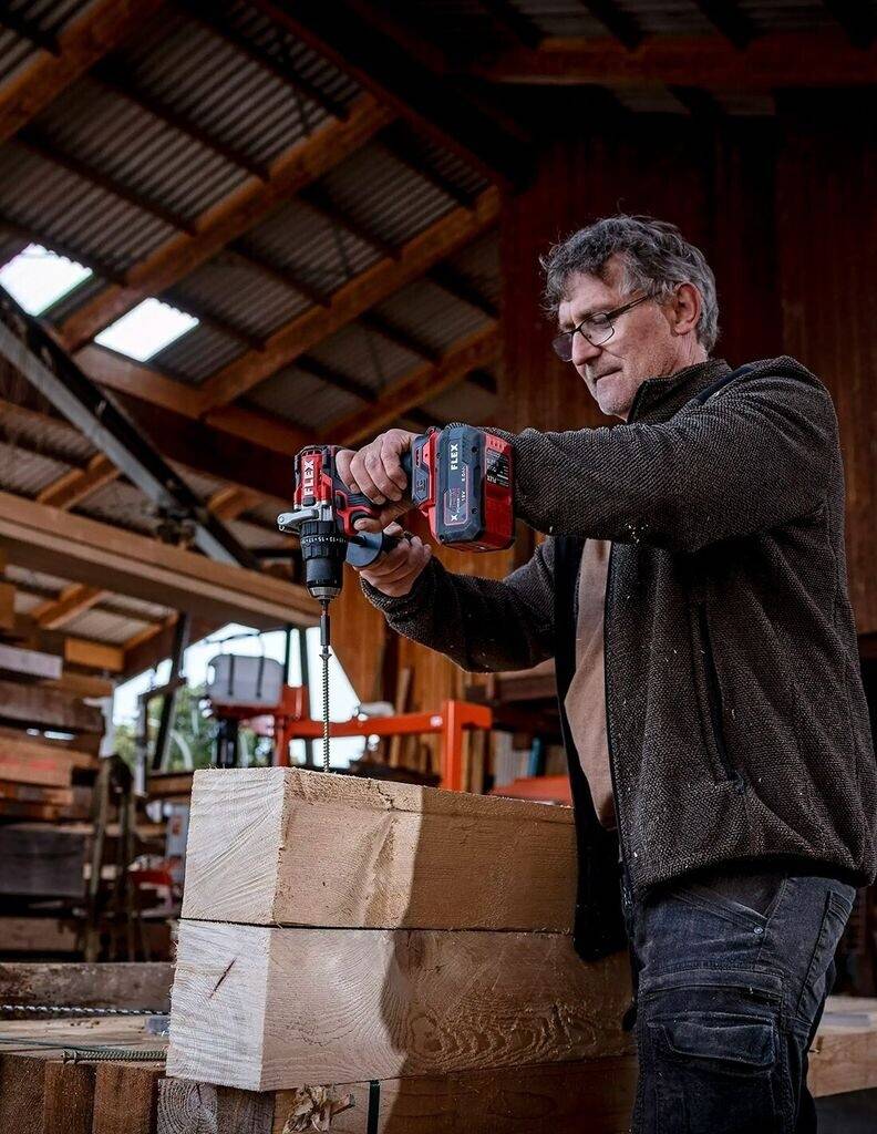 FLEX Akku-Schlagbohrschrauber 18V PD 2G 18.0-EC 5Ah 516171 + Schnellladegerät