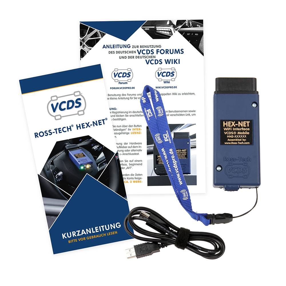 VCDS® HEX-NET® Interface Professional (WIFI) Diagnosegerät für VW, Audi, Seat, Skoda, Cupra
