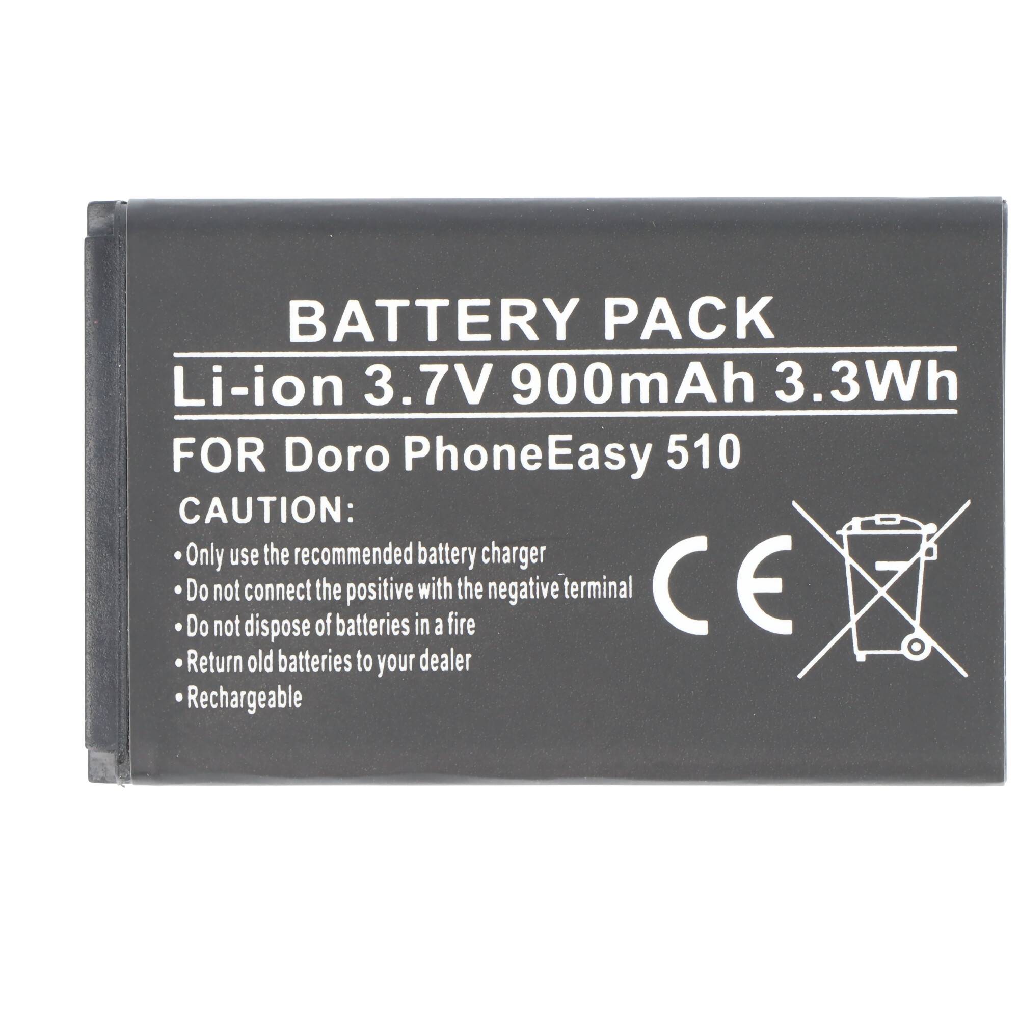 Akku passend für den Doro PhoneEasy 510 Akku DBC-800A, DBC-800B, DBR-800A