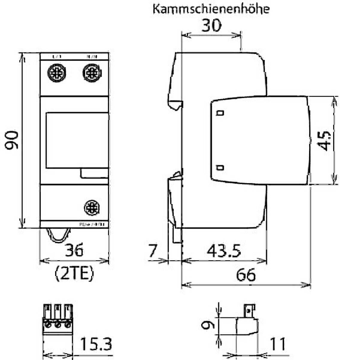 DEHN Kombi-Ableiter DV M2TN255FM #956205