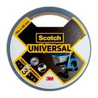 Scotch Universalklebeband, 10m x 48mm, stark, wetterfest, zum Verpacken und Versiegeln, mit Abbildungen von Koffer und Karton.