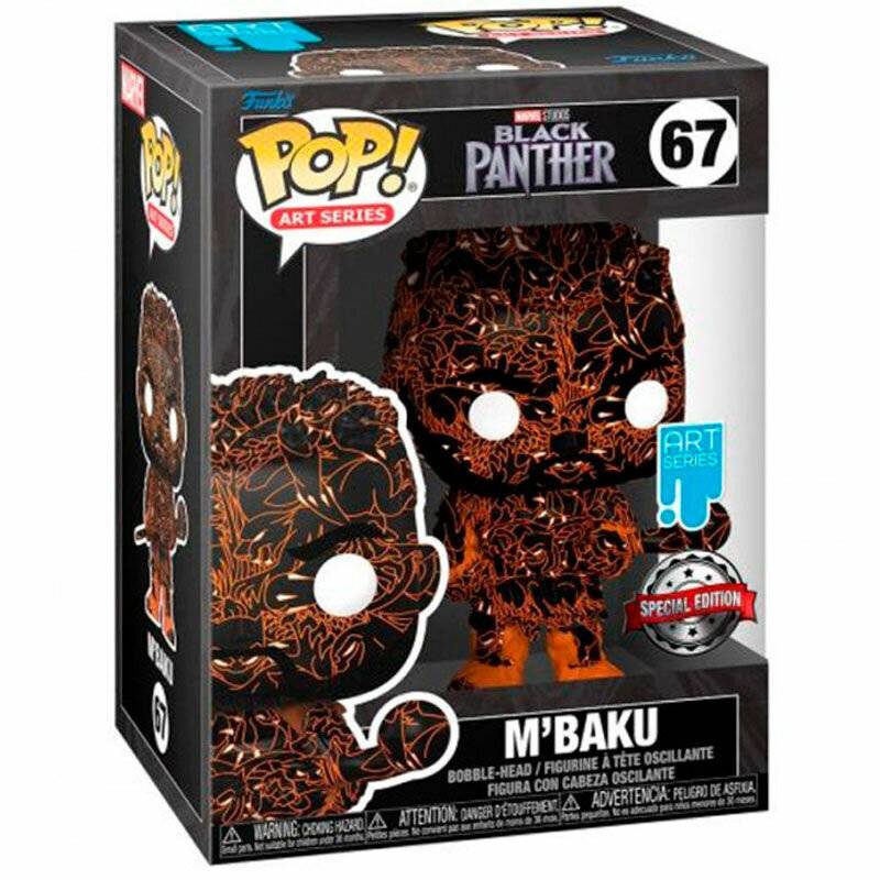 POP Figur Marvel Black Panther M Baku Artist + Case Exklusiv