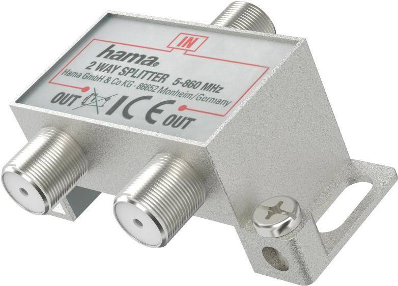 Hama Breitband-Kabelverteiler, 2-fach (00205230)