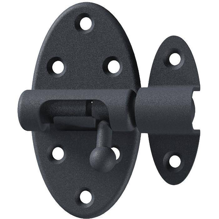 Grendelriegel "Ovado" - GAH-Alberts - mit Knopf und Feder