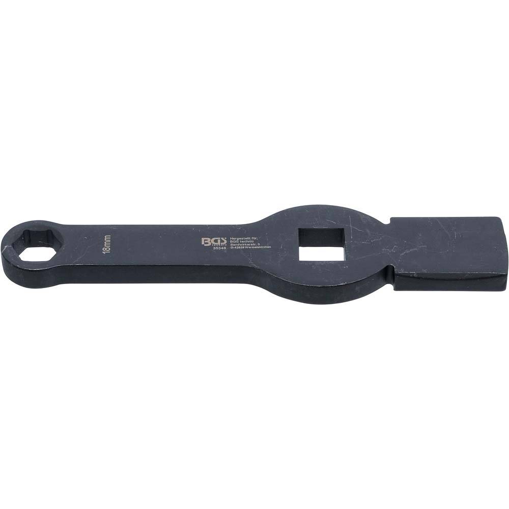 Schlag-Ringschlüssel - Abtriebsprofil Sechskant - Schlüsselweite 18 mm