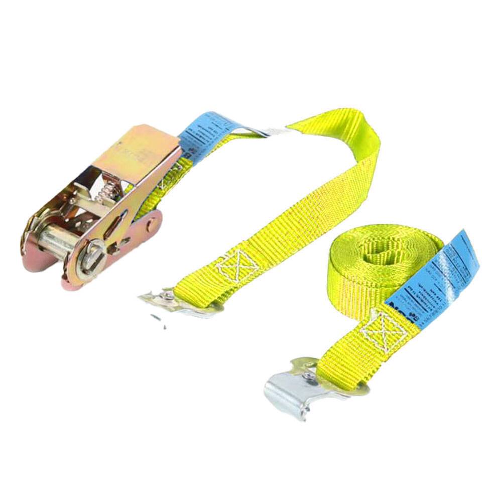 Zurrgurt - Zugkraft 400daN - 25 mm breit - zweiteilig - Länge 2,50 m - gelb