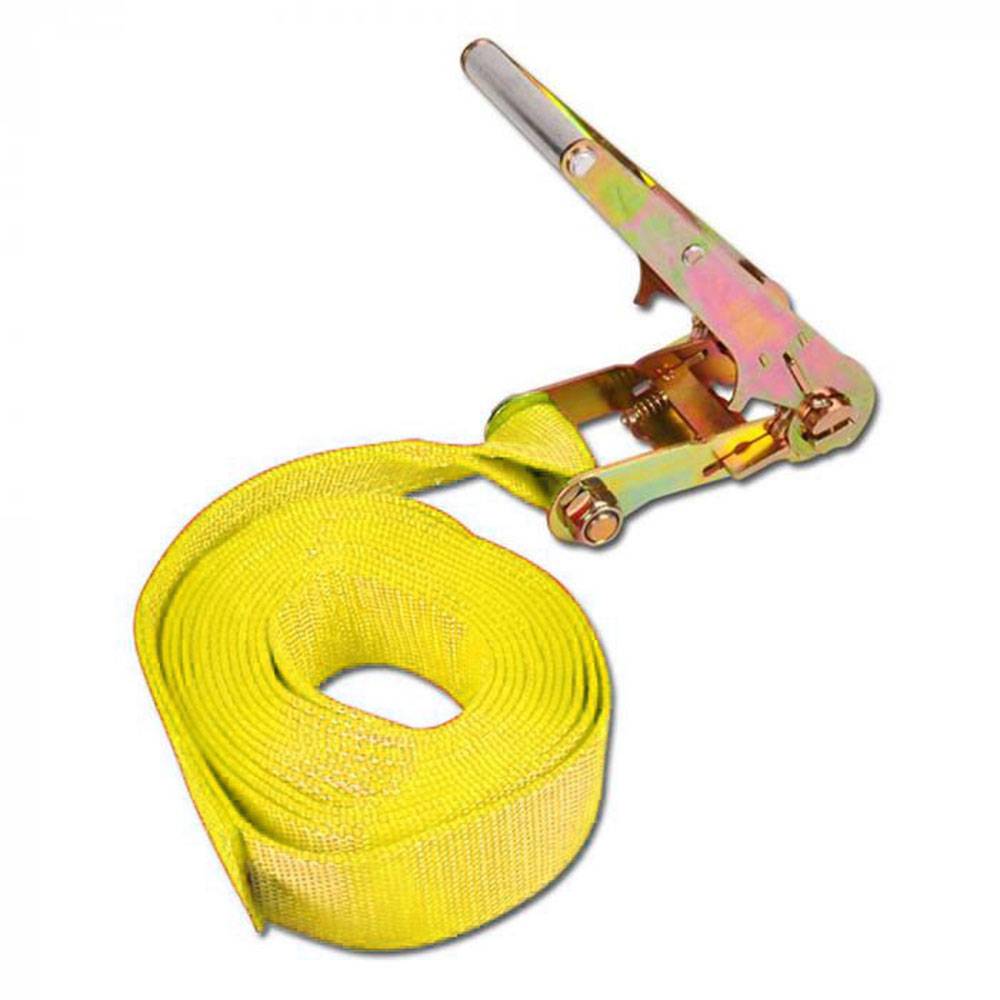 Zurrgurt - Zugkraft 5000daN - 75 mm breit - einteilig - Länge 10,00 m - Farbe gelb