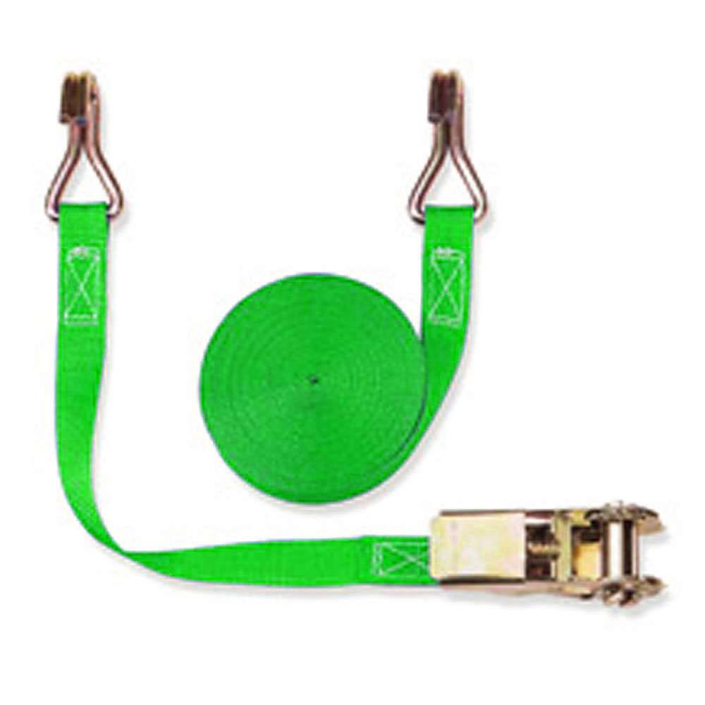 Zurrgurt - Zugkraft 400daN - 25 mm breit - zweiteilig - Länge 8,50 m - Farbe grün