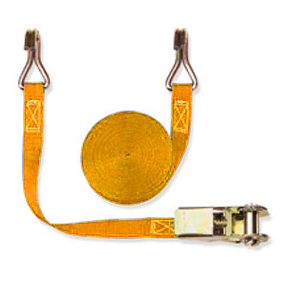 Zurrgurt - Zugkraft 400daN - 25 mm breit - zweiteilig - Länge 2,50 m - Farbe orange