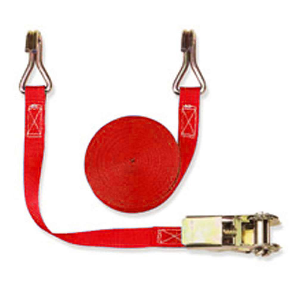 Zurrgurt - Zugkraft 400daN - 25 mm breit - zweiteilig - Länge 5,00 m - Farbe rot