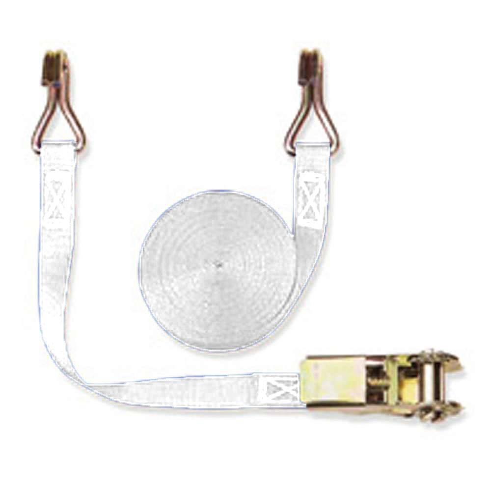 Zurrgurt - Zugkraft 400daN - 25 mm breit - zweiteilig - Länge 3,00 m - Farbe weiß