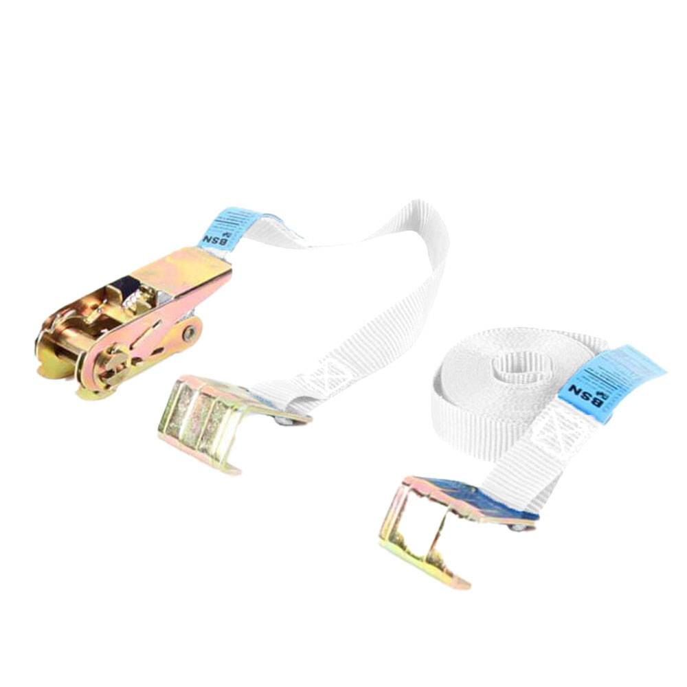 Zurrgurt - Zugkraft 400daN - 25 mm breit - zweiteilig - Länge 5,50 m - weiß