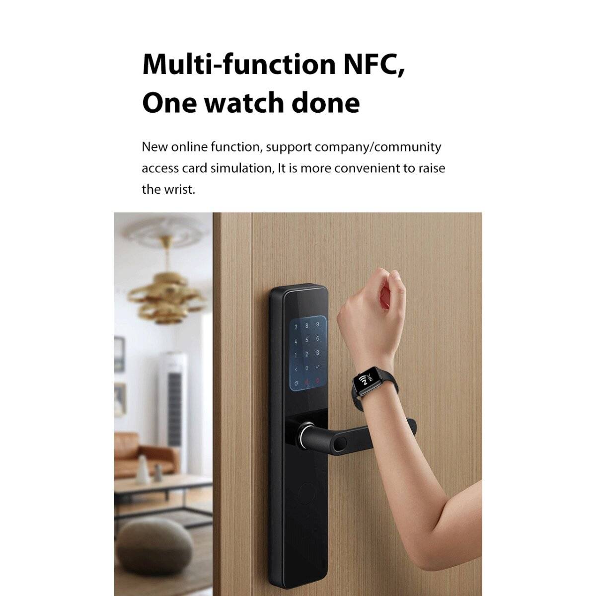 Smartwatch 1.39 inch, 450 mAh Batteriekapazität Heart Rate und Compass