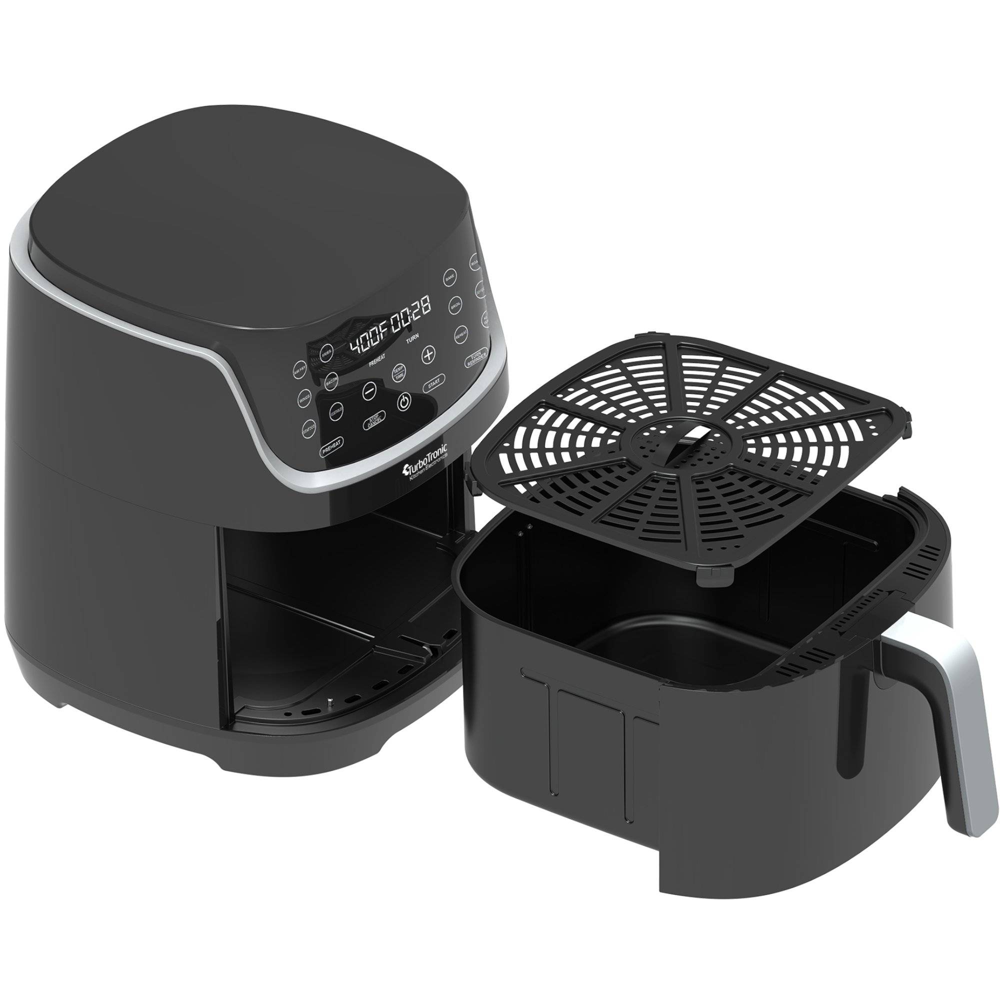 Heissluftfritteuse XXL 8 Liter - AF13D - digitale XL Heißluftfritteuse, 13 Programme, Airfryer, große Fritteuse ohne Fett / Öl, 80°C - 200°C Airf