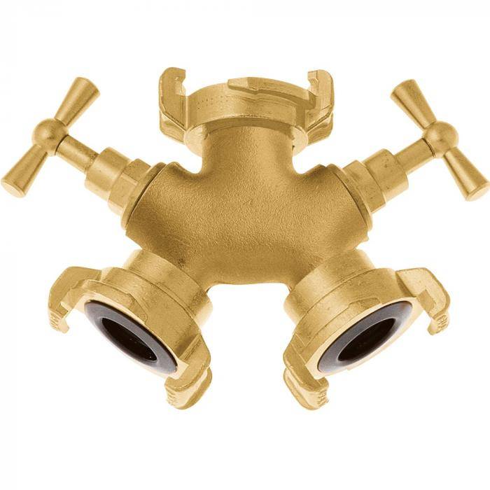 GEKA® plus Zweiwegeventil - Messing - Schlauchgröße 3/8 bis 1 1/2 Zoll - Temperaturbereich -10° bis +90° C - Preis per Stück