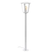 Stehlampe Laterne Außenlampe, Retro Wegeleuchte Terrassenlampe wetterfest Gartenleuchte, Aluminium, weiß, 1x E27 Fassung, LxBxH 23x23x99,5cm Stehlampe Laterne Außenlampe, Retro Wegeleuchte Terrassenlampe wetterfest Gartenleuchte, Aluminium, weiß, 1x E27 Fassung, LxBxH 23x23x99,5cm