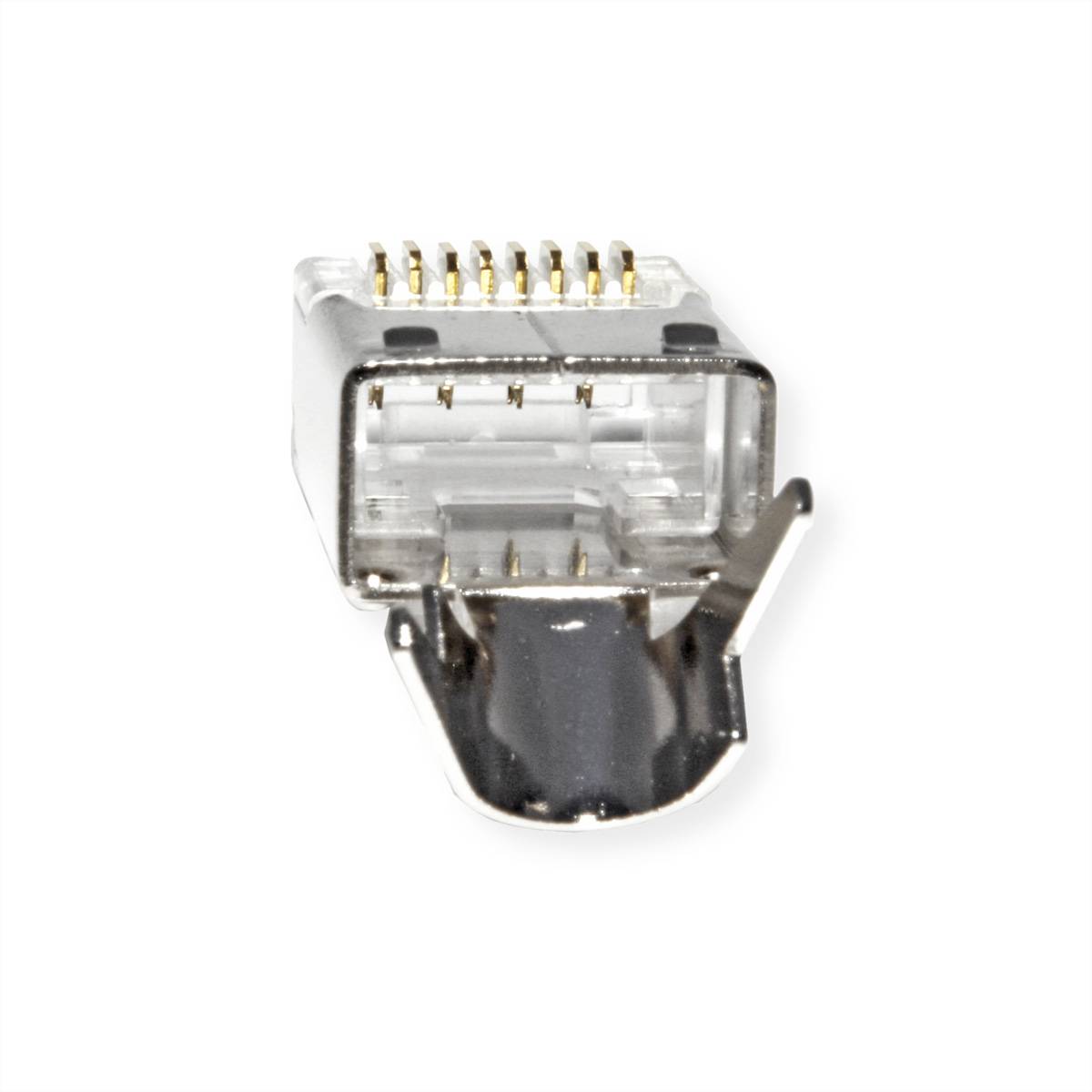ROLINE RJ-45 Modular Plug geschirmt, Cat.6 (Class E), Kurzbauform, 10 Stck