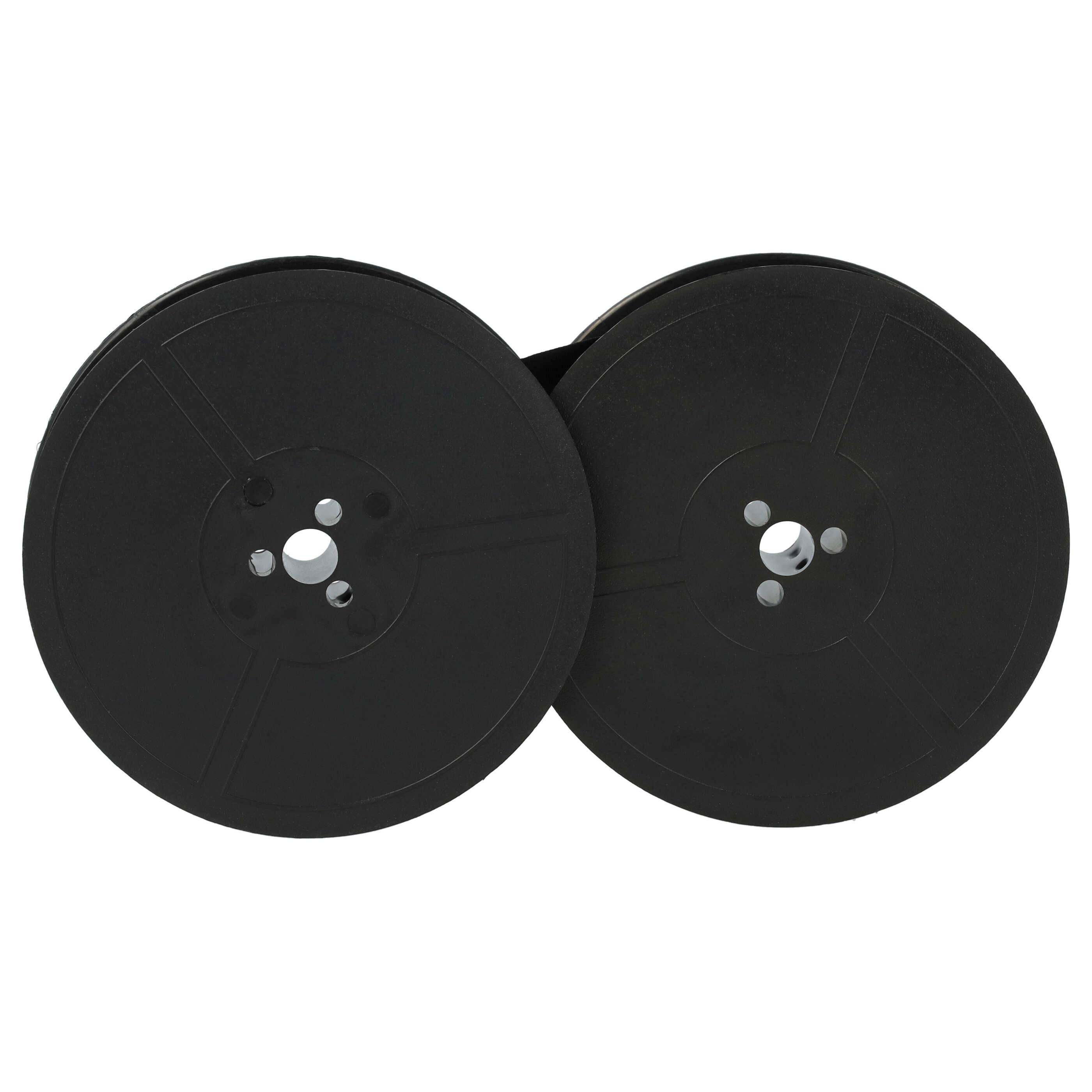 vhbw Farbband Schriftband kompatibel mit Facit 1840 | 1830, 6202, 6200, 4553, 1845, 6301, 6210 Schreibmaschine - Schwarz