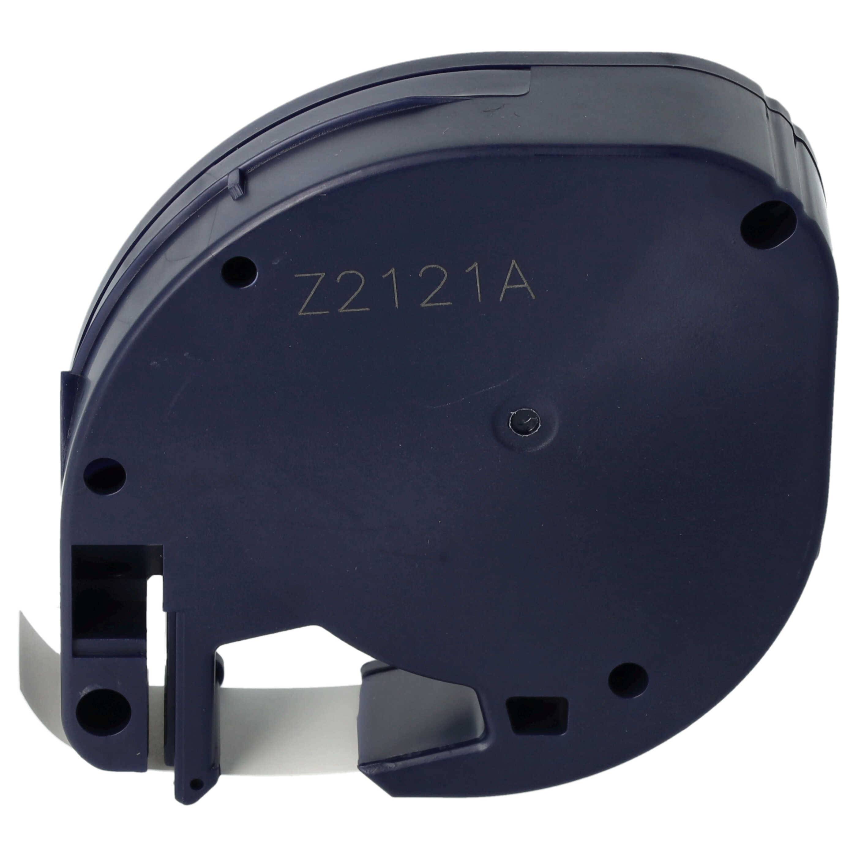 vhbw 50x Schriftband-Kassette Papier Ersatz für Dymo S0721520, 91200 für Etiketten-Drucker 4m x 12mm Schwarz auf Weiß