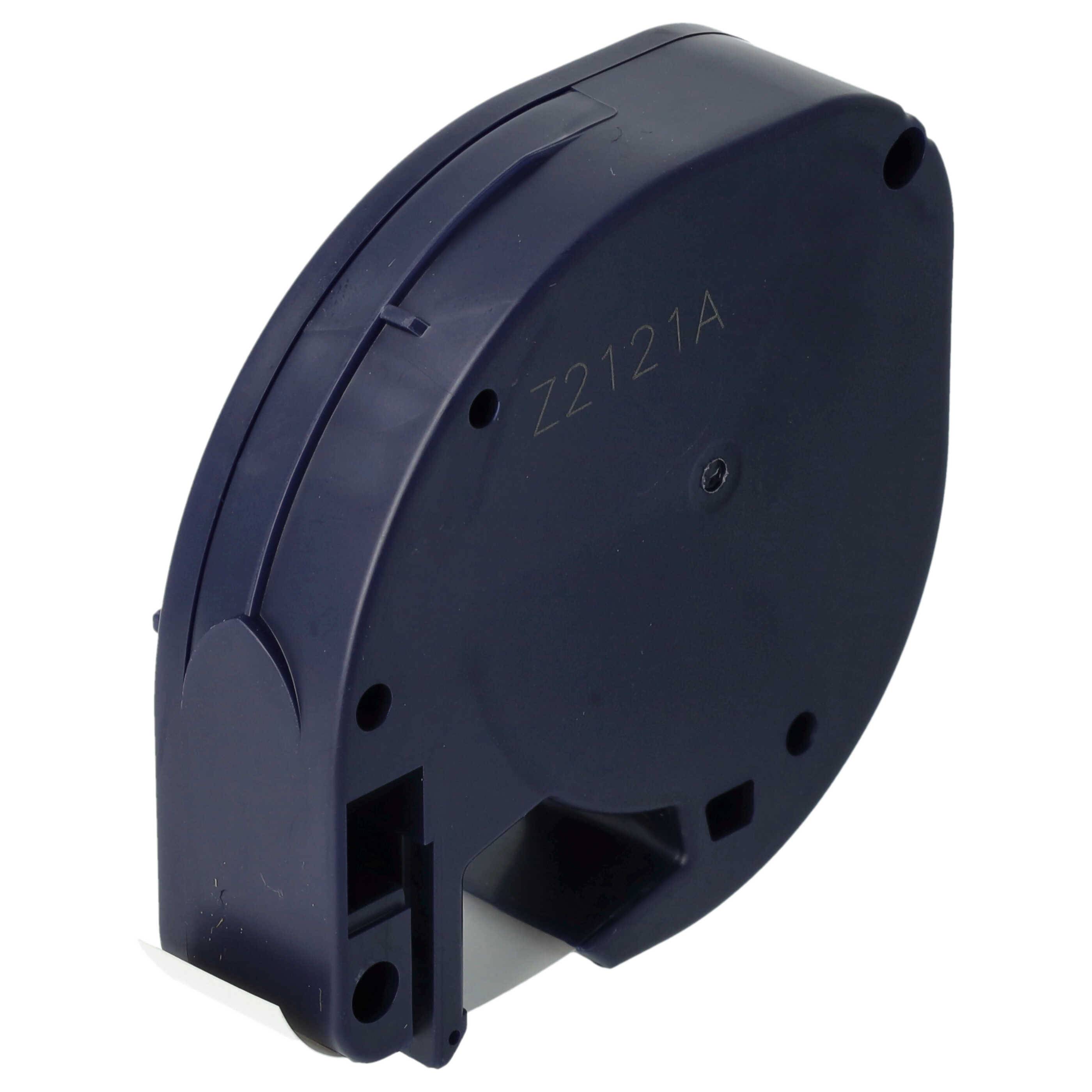 vhbw 50x Schriftband-Kassette Papier Ersatz für Dymo S0721520, 91200 für Etiketten-Drucker 4m x 12mm Schwarz auf Weiß