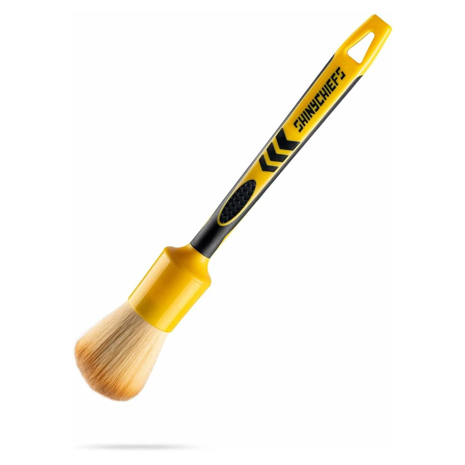 Auto-Pinsel zur detaillierten Innenraumreinigung - Kratzfreie Auto-Pflege, 23cm, Gelb