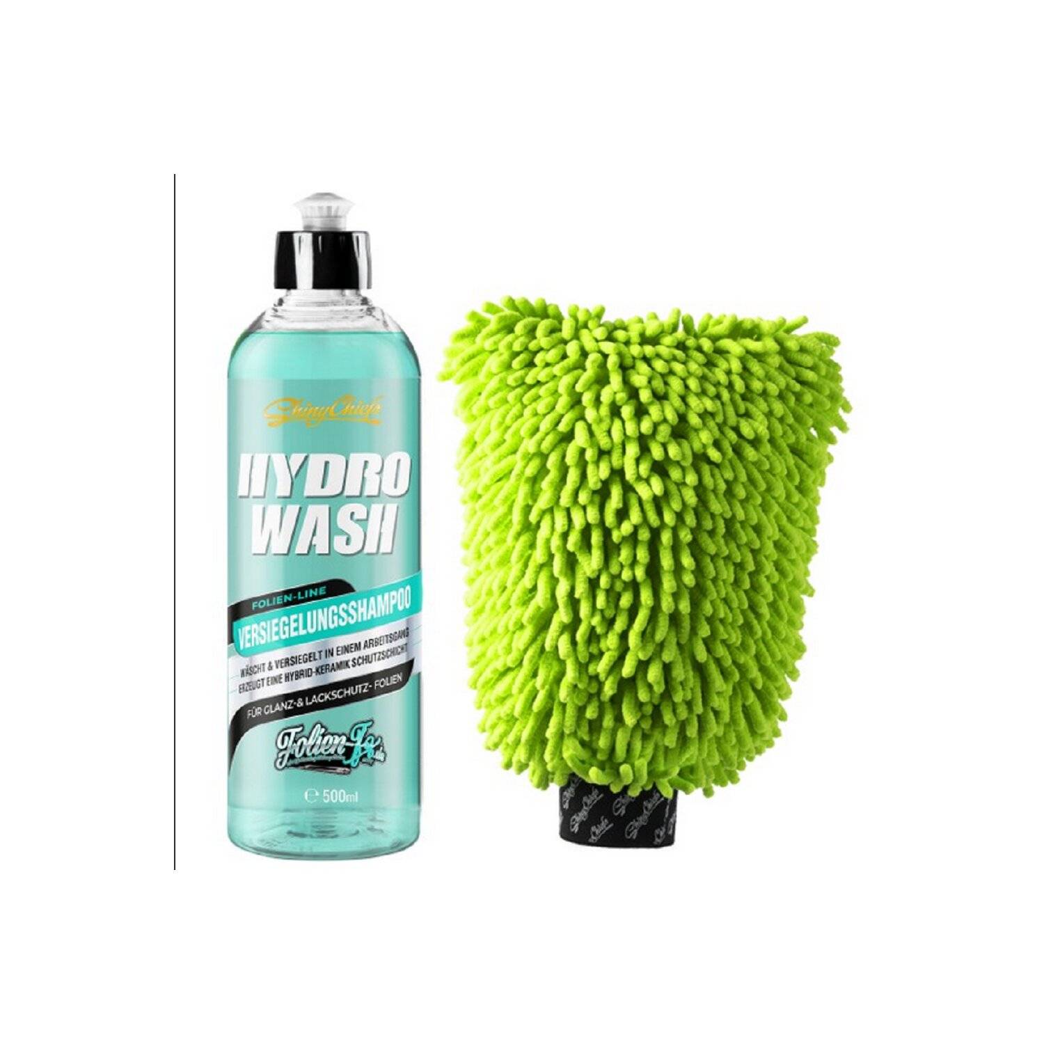HYDRO WASH - VERSIEGELUNGSSHAMPOO 500ml + WASH WORMY GREEN SET