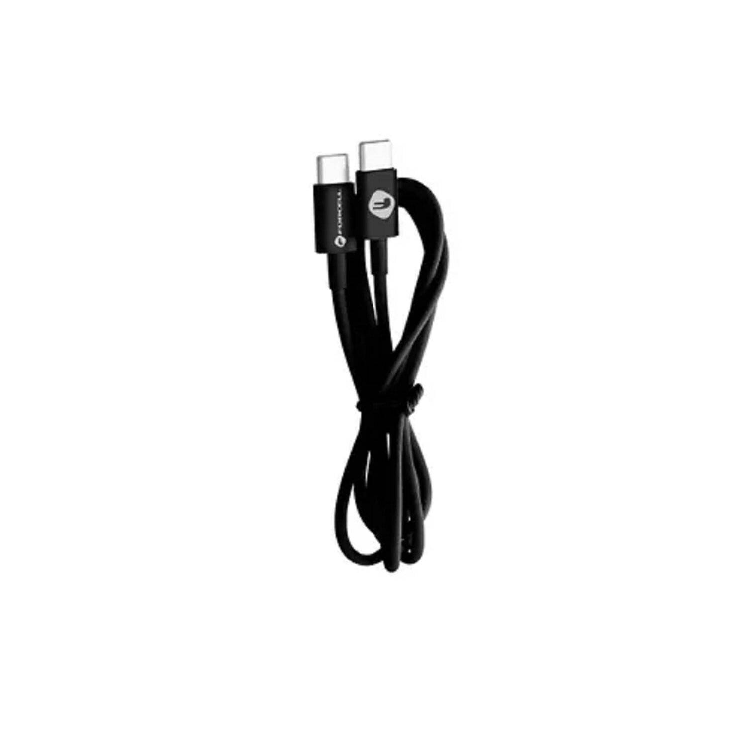FORCELL Kabel Typ C zu Typ C 2.0 QC3.0 PD48W C293 TUBE schwarz 1 Meter.