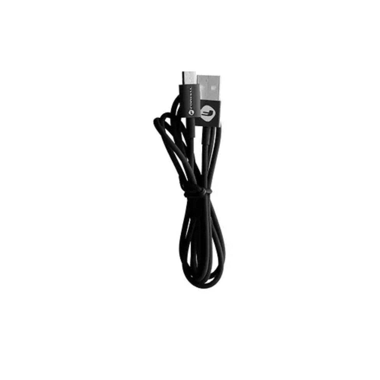 FORCELL Kabel USB auf Micro 2,4A C321 TUBA schwarz 1 Meter