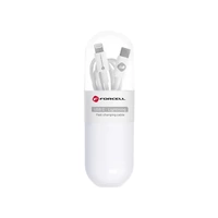 FORCELL Kabel Typ C zu Lightning 8-polig Power Delivery PD20W C291 TUBA weiß 1 Meter FORCELL Kabel Typ C zu Lightning 8-polig Power Delivery PD20W C291 TUBA weiß 1 Meter