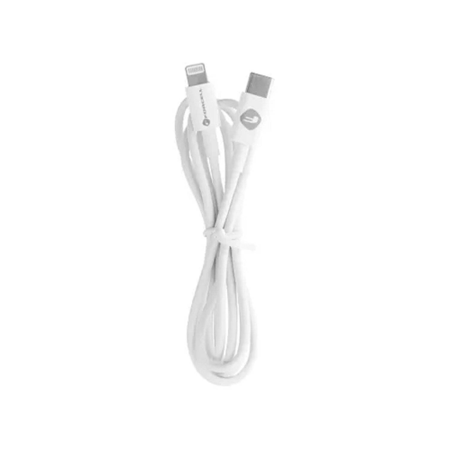 FORCELL Kabel Typ C zu Lightning 8-polig Power Delivery PD20W C291 TUBA weiß 1 Meter