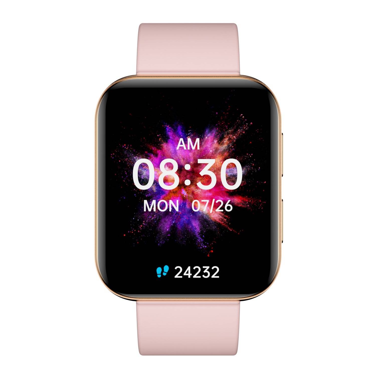 Smartwatch GRC Maxx Amoled HD Display 1,78" Anruf & SMS IP68 Wasserdicht Gold Armband Rosa