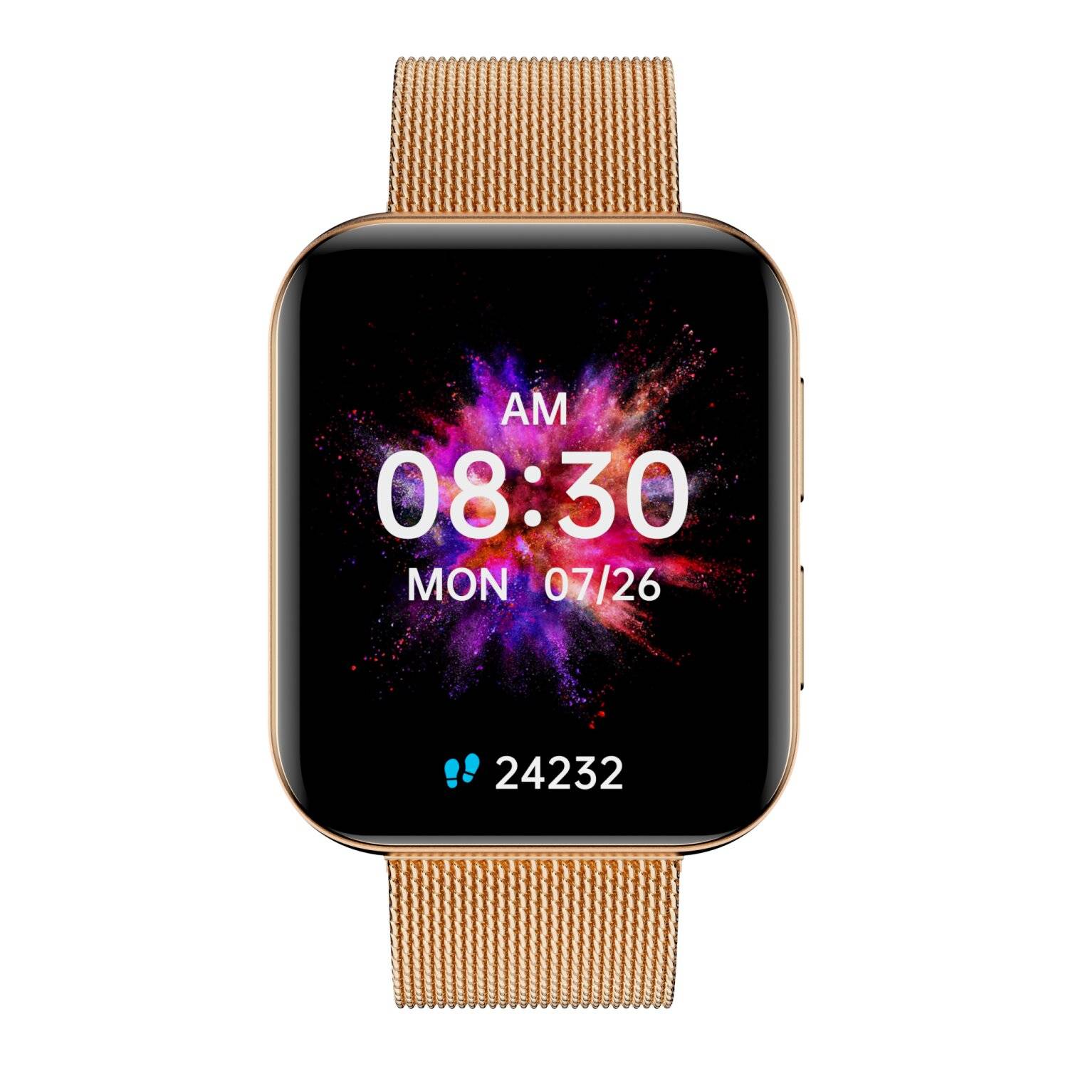 Smartwatch GRC Maxx Amoled HD Display 1,78" Anruf & SMS IP68 Wasserdicht Gold Stahl