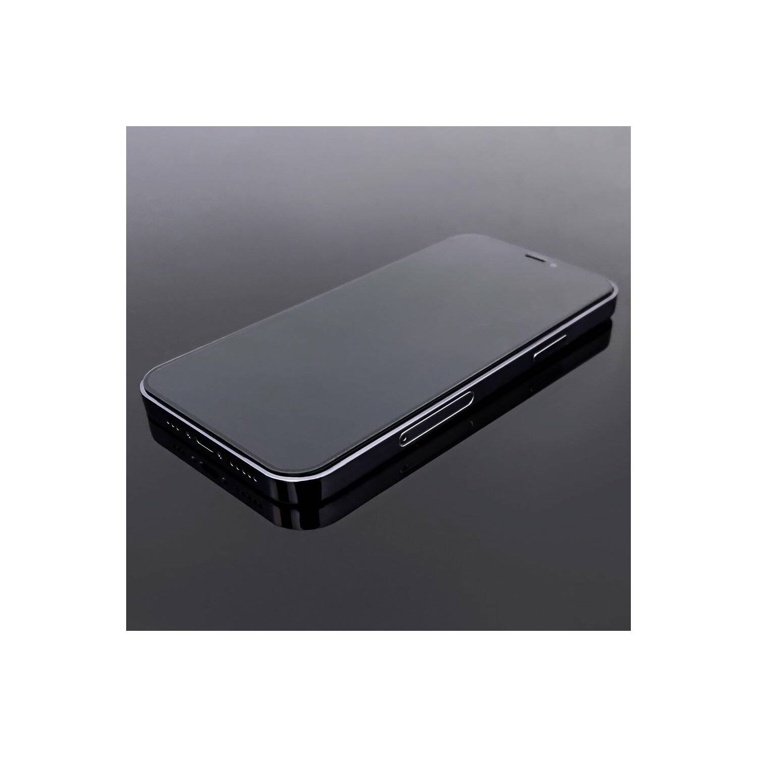 Super-Durable Full Glue Tempered Glass Full Screen mit Frame Case Friendly für iPhone SE 2022 / SE 2020 Schwarz