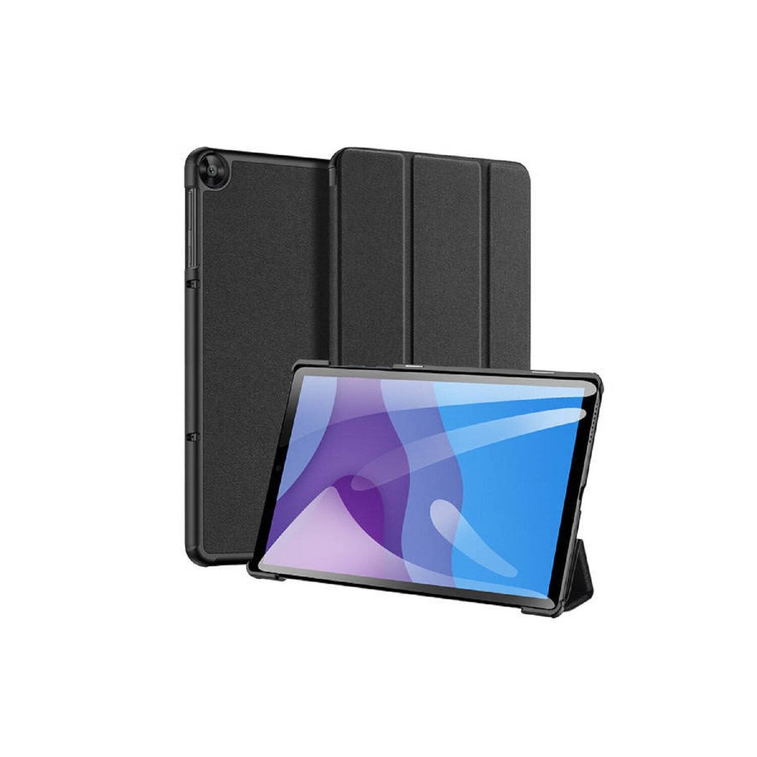 Dux Ducis Hartschale mit Smart Sleep und integrierter Standfunktion Tasche kompatibel mit Google Pixel Tablet schwarz