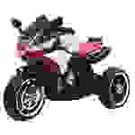 Kinder Dreirädriges Motorrad 12V Bluetooth MP3 USB Funktion LED Licht Rot