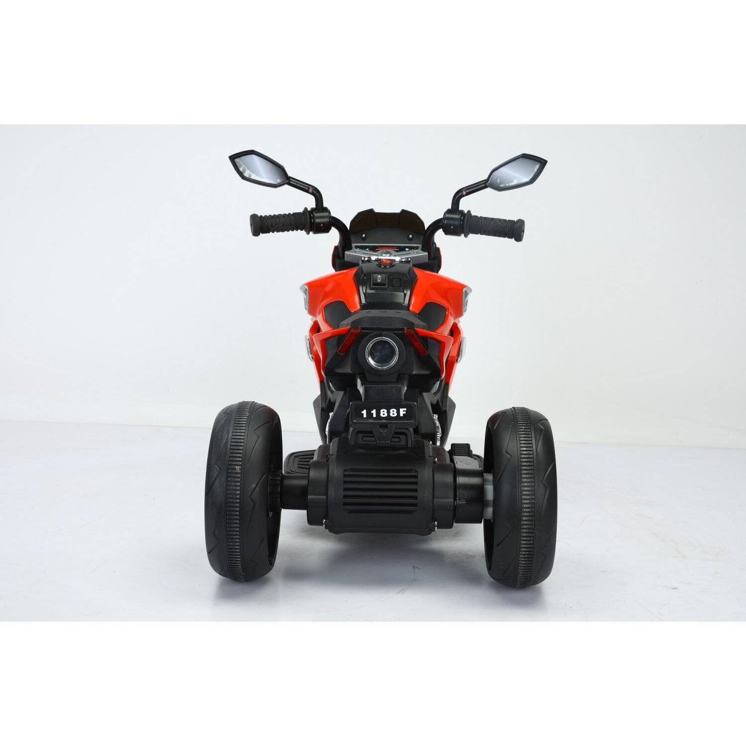 Kinder Dreirädriges Elektro Motorrad 6V4.5AH Bluetooth USB Musik & Licht Rot