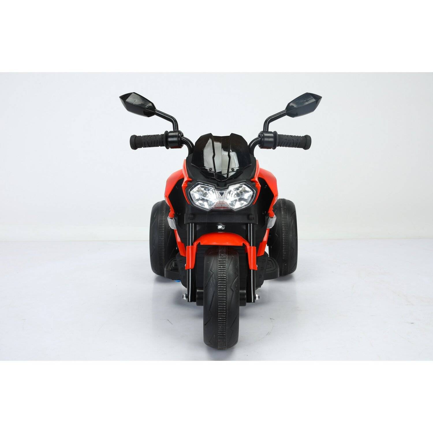 Kinder Dreirädriges Elektro Motorrad 6V4.5AH Bluetooth USB Musik & Licht Rot